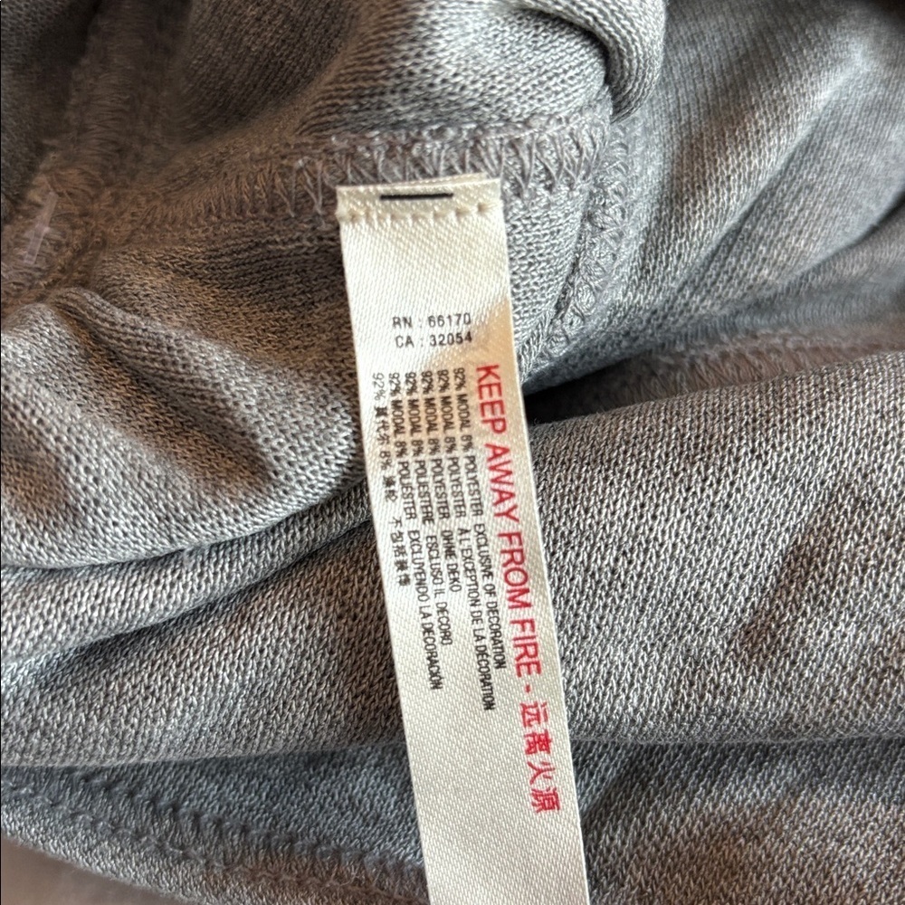 Free People Creekside Heather Gray Jogger Ankle Tie Harem Drop Crotch pants NWT - Picture 13 of 13